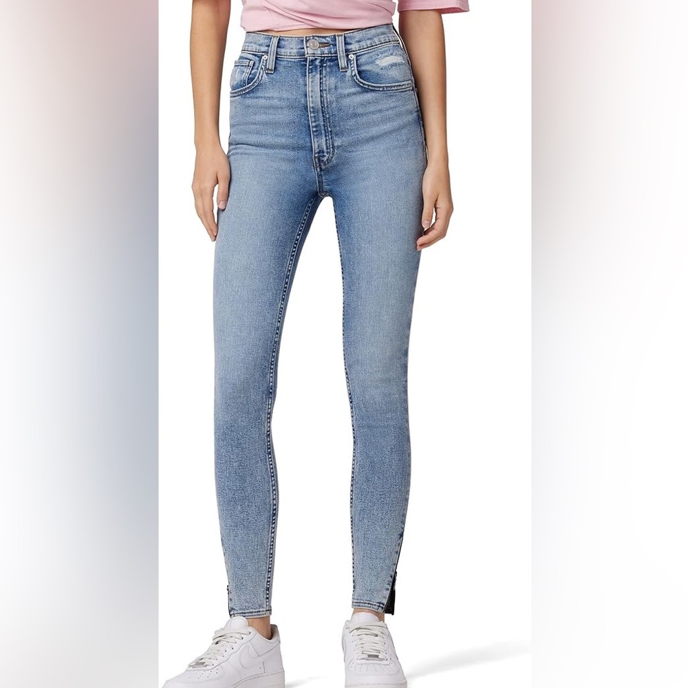 Hudson Jeans Size 31 Light Wash Skinny High Rise Stretch Denim